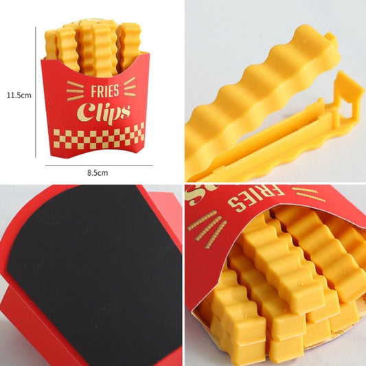 French Fry Bag Clipper + Fridge Magnet